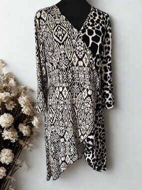 Cato Black and White Top